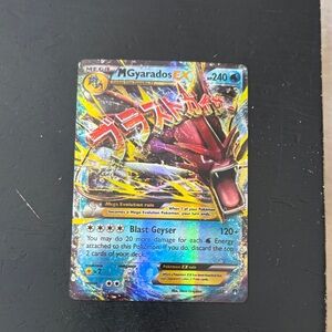 Pokemon Mega Gyarados EX Trading Card ultra rare